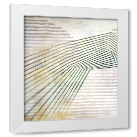 Straight Away I White Modern Wood Framed Art Print by Hunziker, Steve
