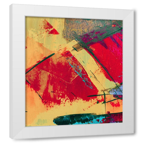Jigsaw I White Modern Wood Framed Art Print by Hunziker, Steve