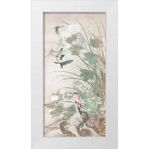 Chinoiserie III White Modern Wood Framed Art Print by Hunziker, Steve