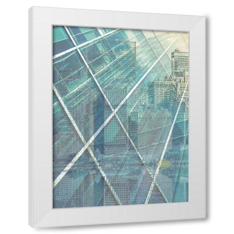 Cityworks IV White Modern Wood Framed Art Print by Hunziker, Steve