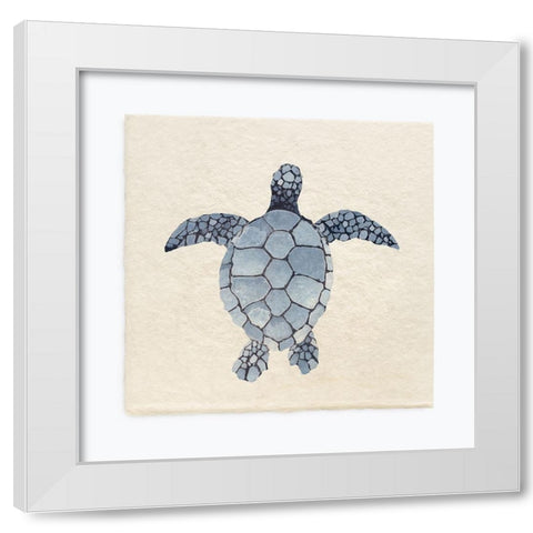 Turtle Bay II White Modern Wood Framed Art Print by Guillen, Surma