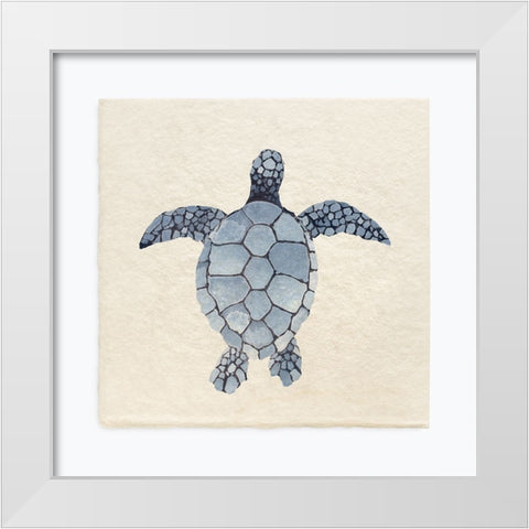 Turtle Bay II White Modern Wood Framed Art Print by Guillen, Surma