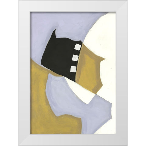 Pastel Silhouette I White Modern Wood Framed Art Print by Eaton, Winnie