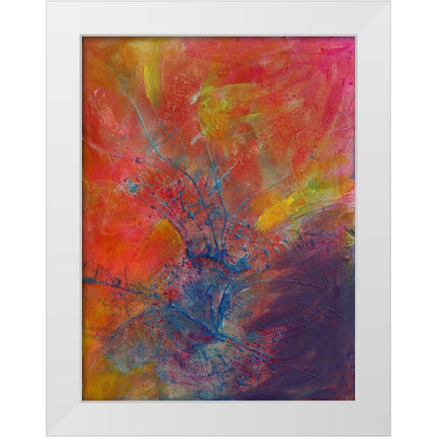 Impressionistic II White Modern Wood Framed Art Print by Eaton, Winnie