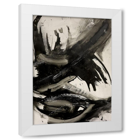 Splash II White Modern Wood Framed Art Print by Eaton, Winnie