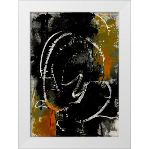 Opposites II White Modern Wood Framed Art Print by Eaton, Winnie