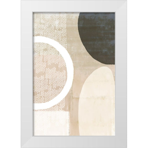 Blush Harmony II White Modern Wood Framed Art Print by Kouta, Flora