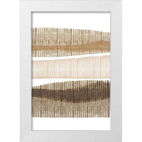 Wood Grain I White Modern Wood Framed Art Print by Kouta, Flora