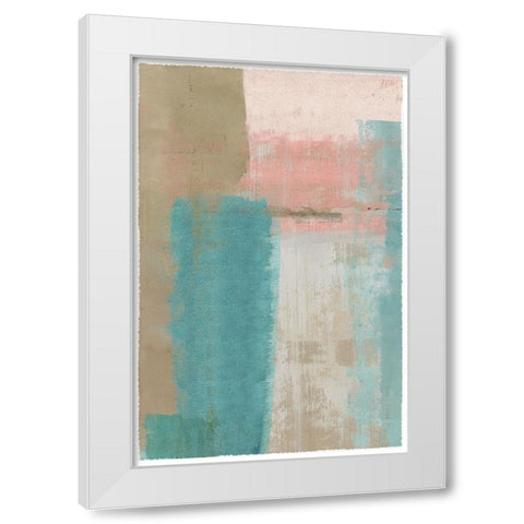 Pastel Blush II White Modern Wood Framed Art Print by Kouta, Flora