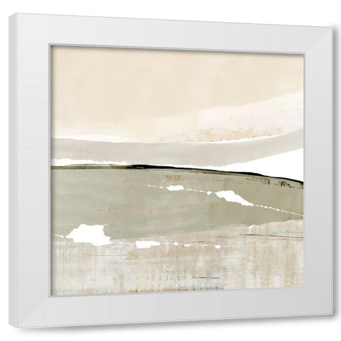 Limestone Flow II White Modern Wood Framed Art Print by Kouta, Flora