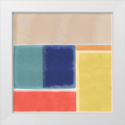 First Sight I White Modern Wood Framed Art Print by Kouta, Flora