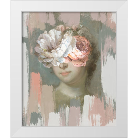 Lady Gustaf Lundberg, With a Touch of Modern White Modern Wood Framed Art Print by Orlov, Irena