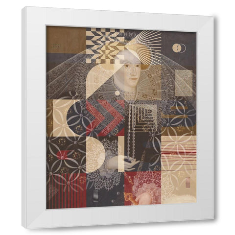 Elizabeth I of England Ampleforth Abbey, With a Touch of Modern White Modern Wood Framed Art Print by Orlov, Irena