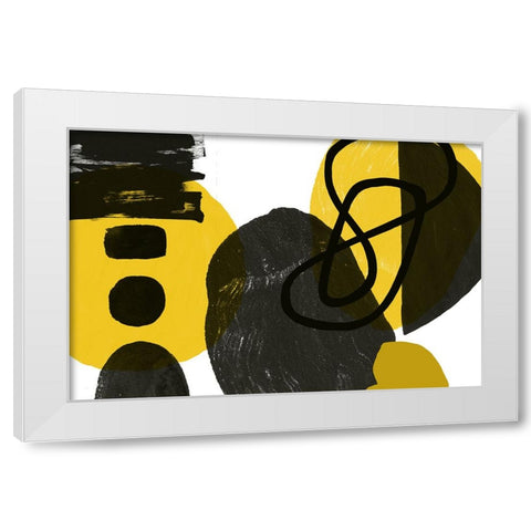 Simple Shapes, Geometric Shapes Composition II White Modern Wood Framed Art Print by Orlov, Irena