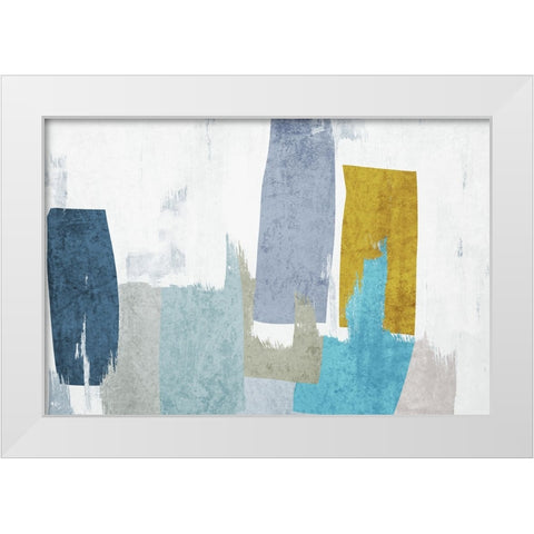 Geometric Shapes Composition II White Modern Wood Framed Art Print by Orlov, Irena