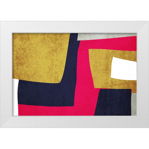 Geometric Shapes Composition VI White Modern Wood Framed Art Print by Orlov, Irena