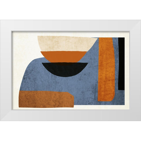 Geometric Shapes Composition VII White Modern Wood Framed Art Print by Orlov, Irena