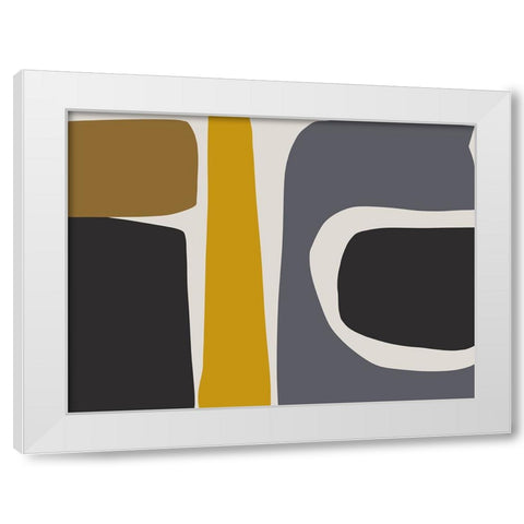 Organic Shapes and Lines XI White Modern Wood Framed Art Print by Orlov, Irena