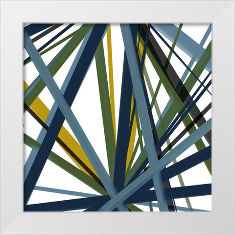 Mass Transit II White Modern Wood Framed Art Print by Schlotzhauer, Jim