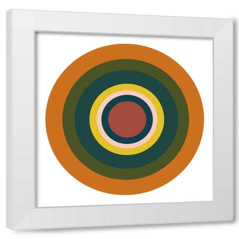 Whirligig II White Modern Wood Framed Art Print by Schlotzhauer, Jim