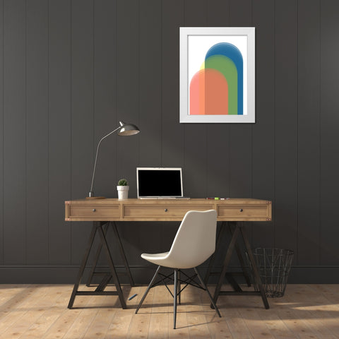 This Many I White Modern Wood Framed Art Print by Schlotzhauer, Jim