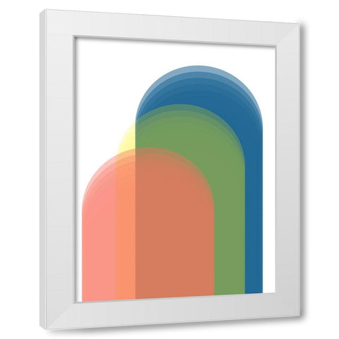 This Many I White Modern Wood Framed Art Print by Schlotzhauer, Jim