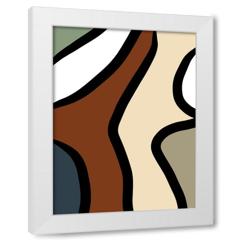 Taking Shape II White Modern Wood Framed Art Print by Schlotzhauer, Jim