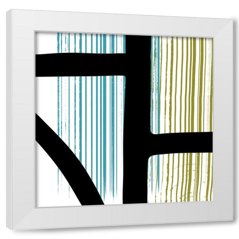 Sawtooth I White Modern Wood Framed Art Print by Schlotzhauer, Jim