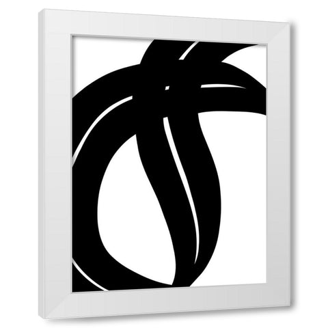 Lickety Split II White Modern Wood Framed Art Print by Schlotzhauer, Jim