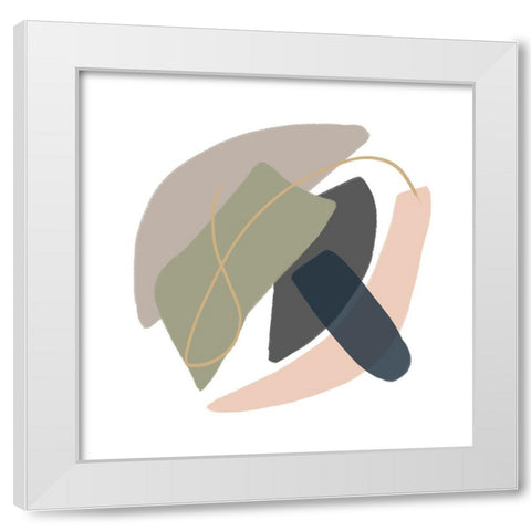 Ambiguity II White Modern Wood Framed Art Print by Schlotzhauer, Jim