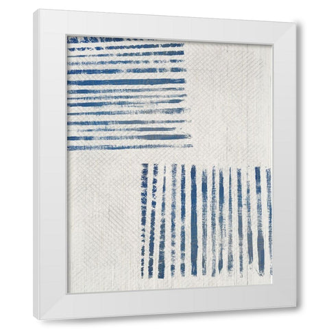 Linidge II White Modern Wood Framed Art Print by Smith, Karen