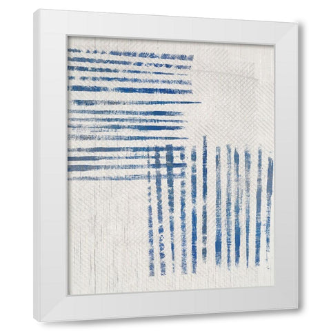 Linidge IV White Modern Wood Framed Art Print by Smith, Karen