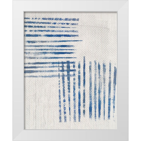 Linidge IV White Modern Wood Framed Art Print by Smith, Karen