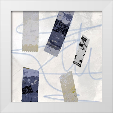 Sticky I White Modern Wood Framed Art Print by Smith, Karen