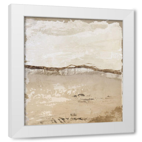 Crack and Groove I White Modern Wood Framed Art Print by Smith, Karen