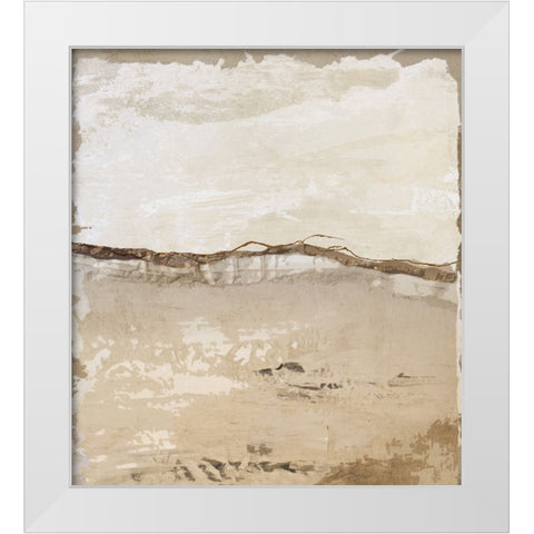 Crack and Groove I White Modern Wood Framed Art Print by Smith, Karen
