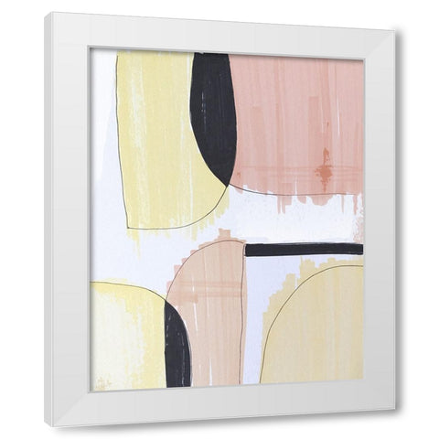 In Shape II White Modern Wood Framed Art Print by Smith, Karen