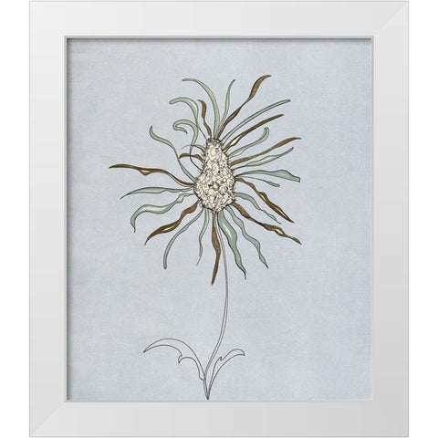 Wildfleur I White Modern Wood Framed Art Print by Smith, Karen