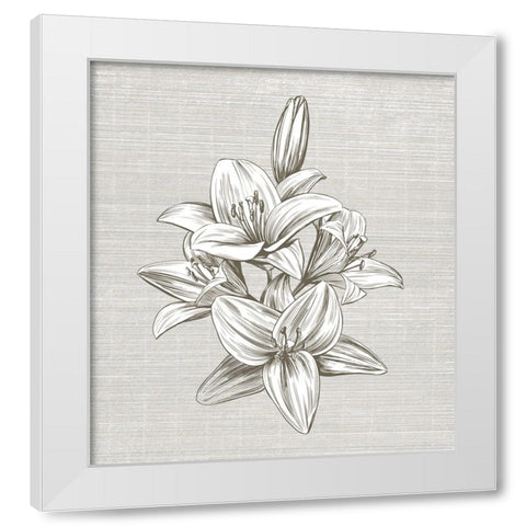 Sepia II White Modern Wood Framed Art Print by Smith, Karen