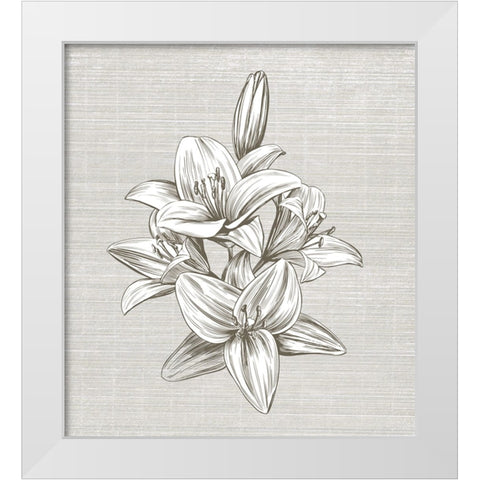 Sepia II White Modern Wood Framed Art Print by Smith, Karen