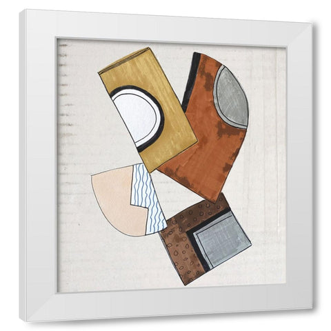 Dis Joint I White Modern Wood Framed Art Print by Smith, Karen