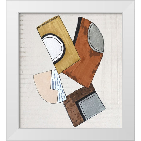 Dis Joint I White Modern Wood Framed Art Print by Smith, Karen
