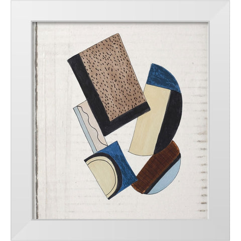 Dis Joint II White Modern Wood Framed Art Print by Smith, Karen