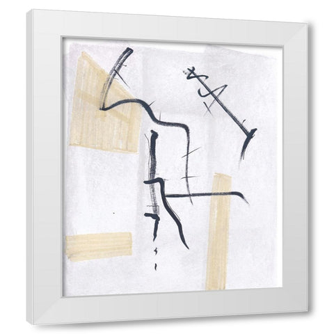 Absquiggle I White Modern Wood Framed Art Print by Smith, Karen