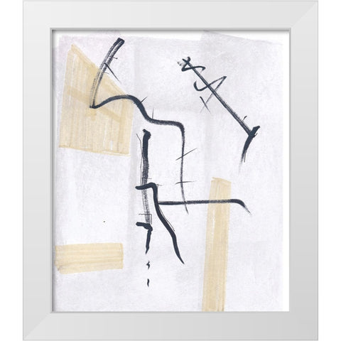 Absquiggle I White Modern Wood Framed Art Print by Smith, Karen