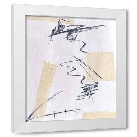 Absquiggle II White Modern Wood Framed Art Print by Smith, Karen