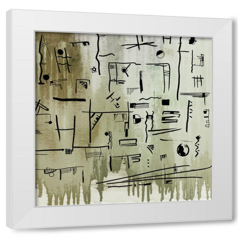Hyra I White Modern Wood Framed Art Print by Smith, Karen