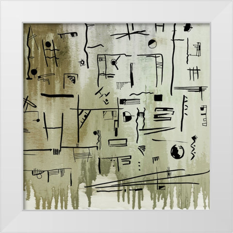 Hyra I White Modern Wood Framed Art Print by Smith, Karen