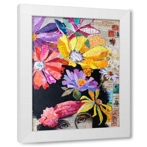 Point of Hue White Modern Wood Framed Art Print by St Hilaire, Elizabeth