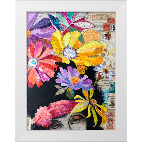 Point of Hue White Modern Wood Framed Art Print by St Hilaire, Elizabeth